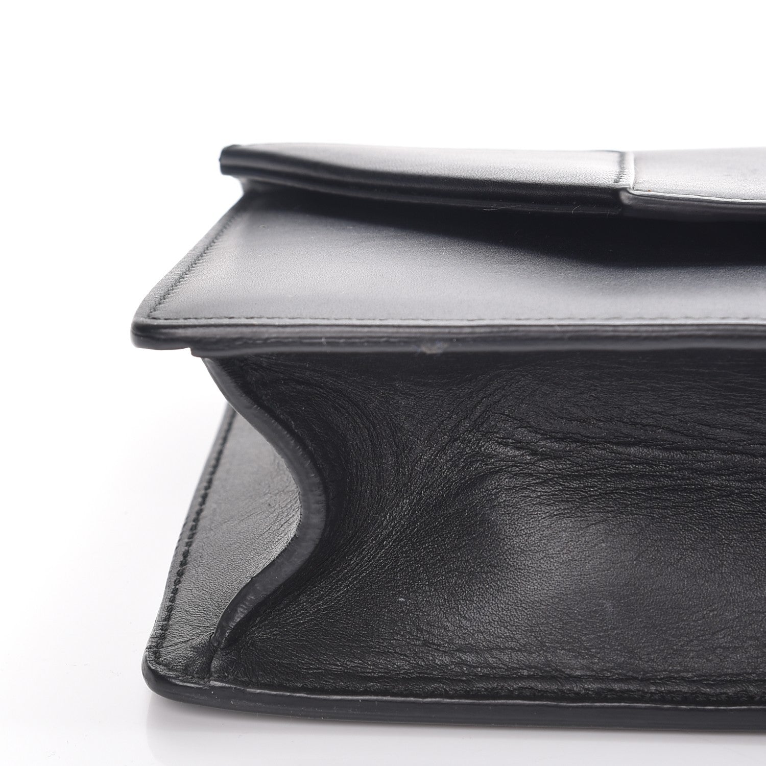 Saint Laurent Calfskin Classic Betty Clutch Black 8 of 10