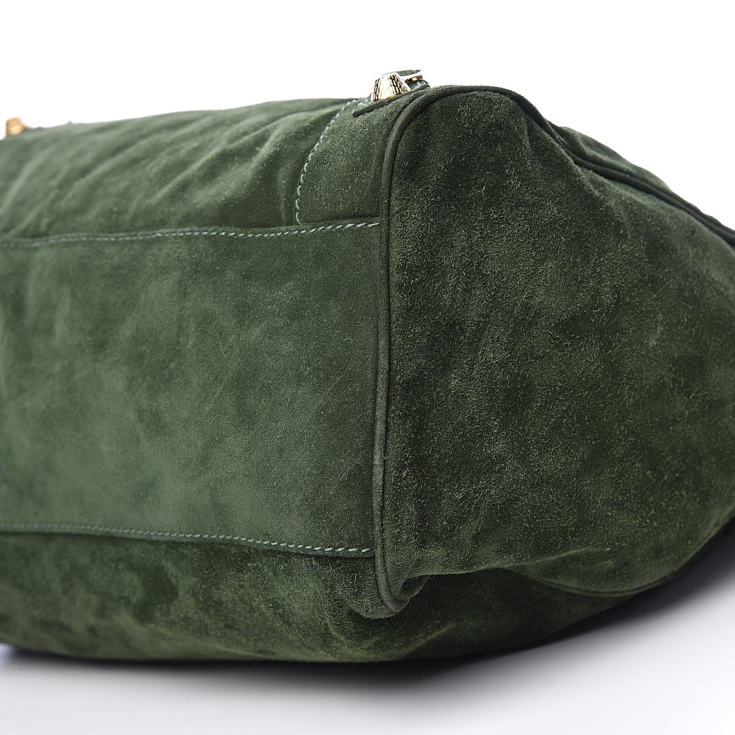 Baby Daim Suede Giant 12 Gold Hardware Velo Vert Militaire
