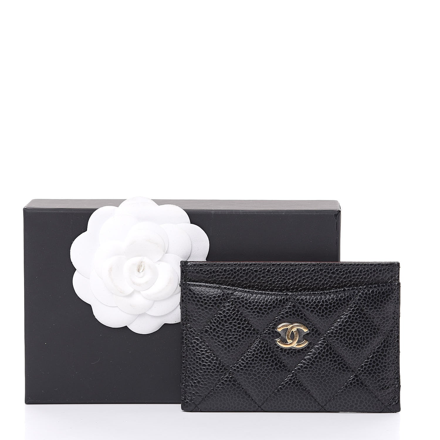 Chanel Caviar Quilted Card Holder Black 9 of 9
