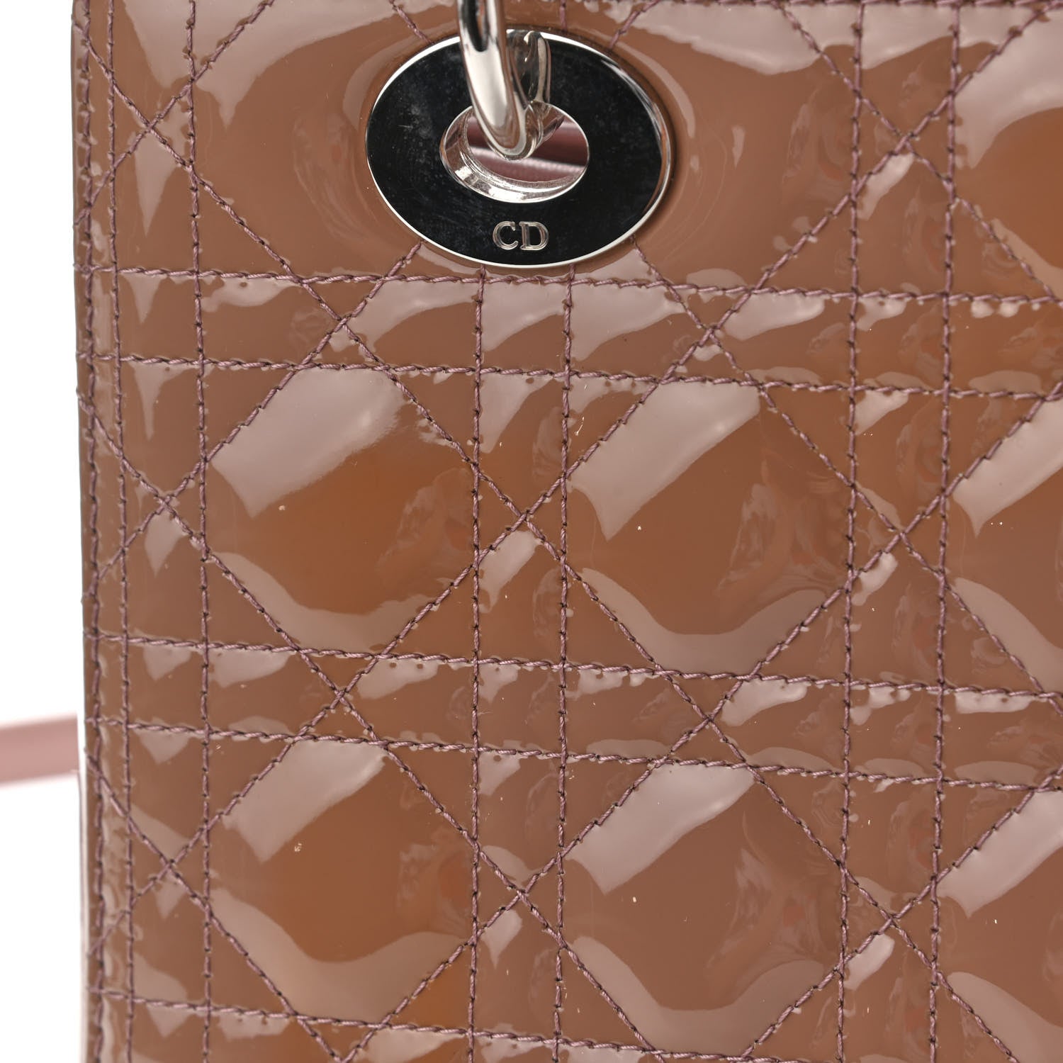 Christian Dior Patent Cannage Medium Lady Dior Brown 11 of 11