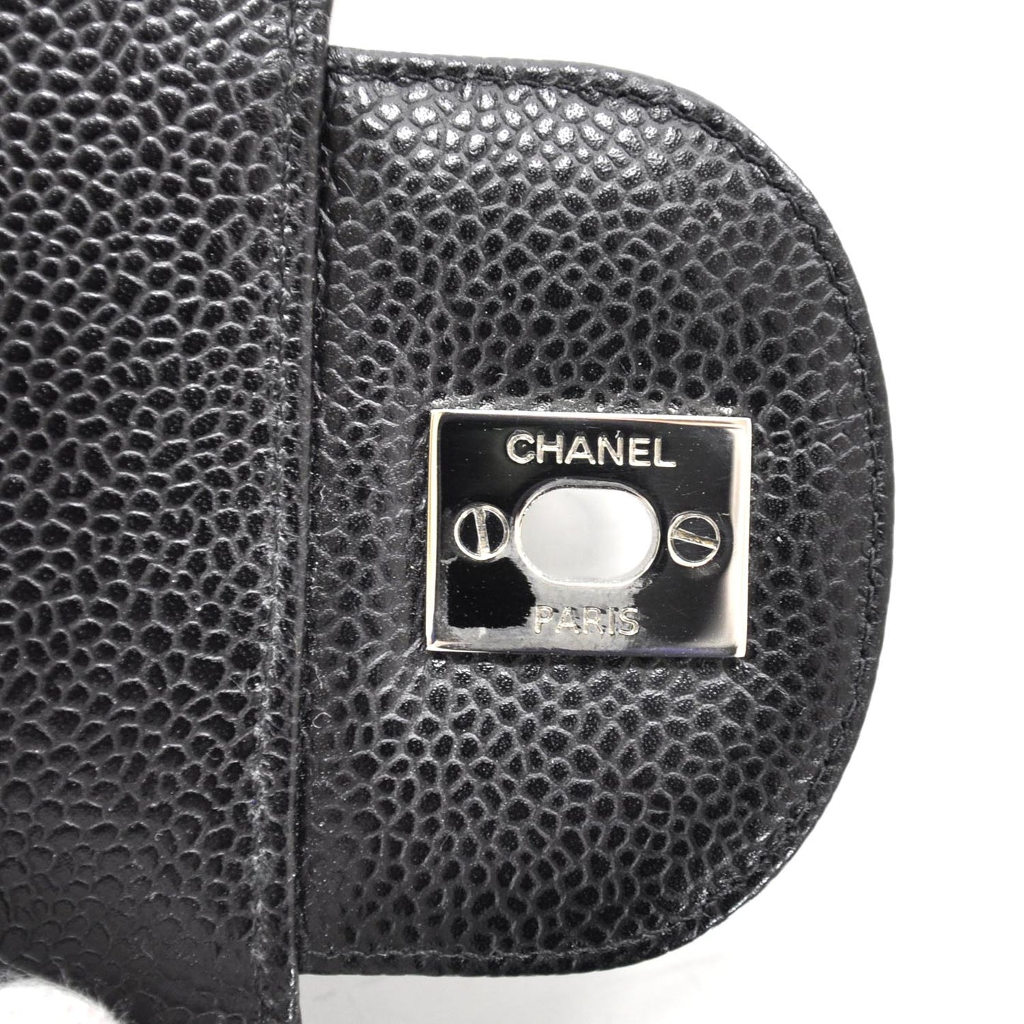 Caviar Jumbo Flap Black SHW