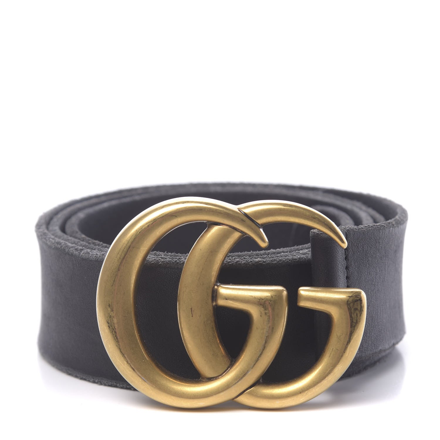 Gucci Faded Calfskin Double G 40mm Belt 90 36 Black 1 of 6