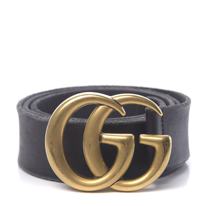 Gucci Faded Calfskin Double G 40mm Belt 90 36 Black 1 of 6