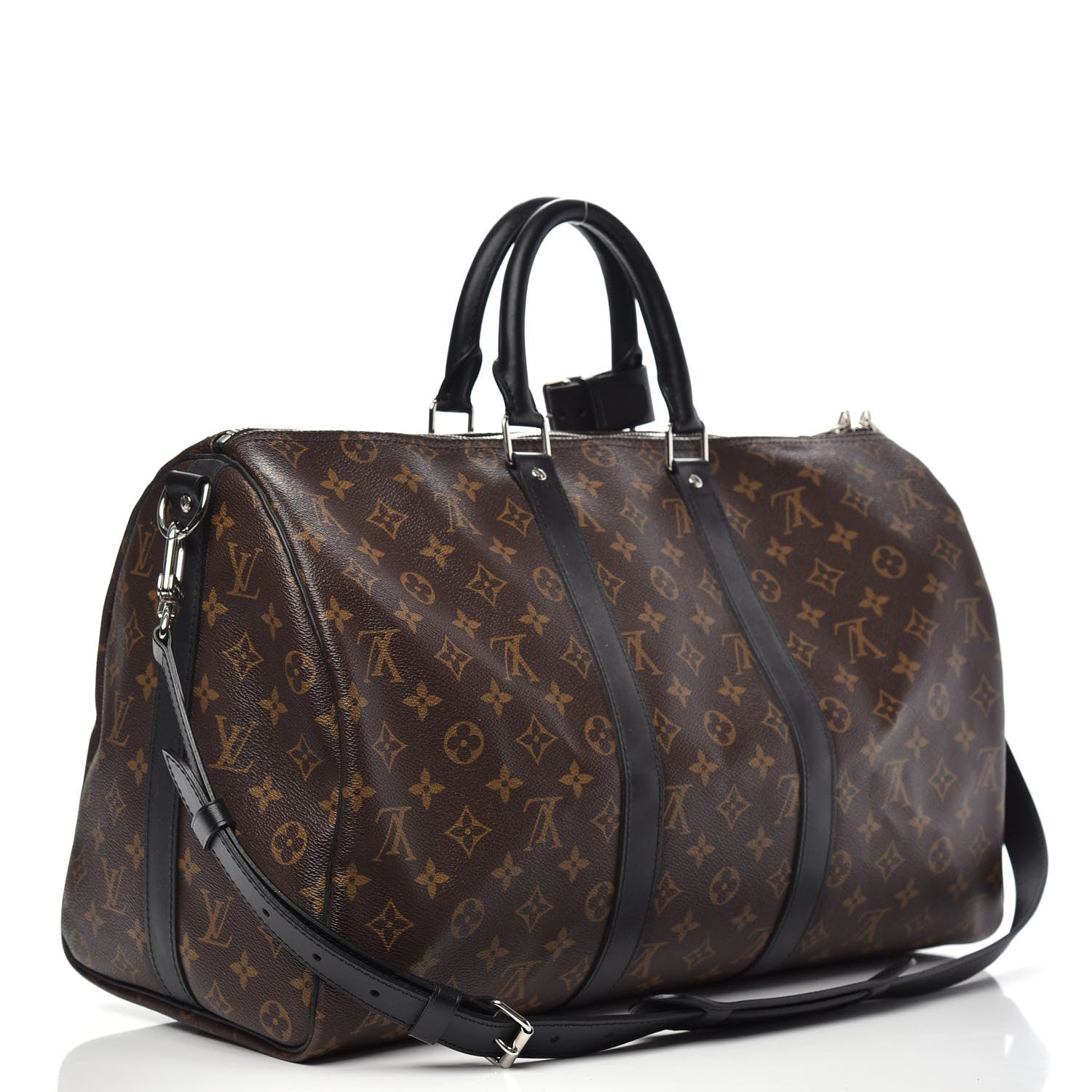 Louis Vuitton Monogram Macassar Keepall Bandouliere 45 2 of 9