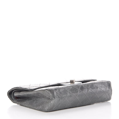 Chanel Aged Calfskin Quilted 50th Anniversary 2.55 Reissue 225 Flap Grey 4 of 15