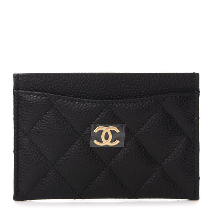 Chanel Caviar Quilted Flap Card Holder Black 1 of 9