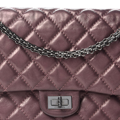 Chanel Metallic Aged Calfskin Quilted 2.55 Reissue 226 Flap Rose Fonce 12 of 13