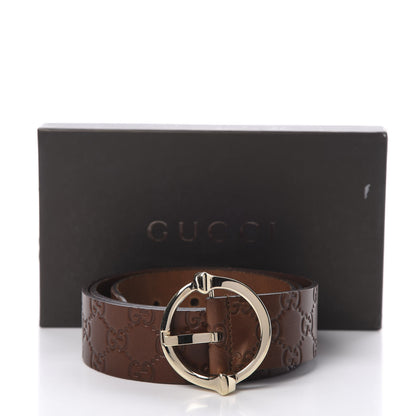Gucci Guccissima Signature Belt 95 38 Dark Brown 9 of 9