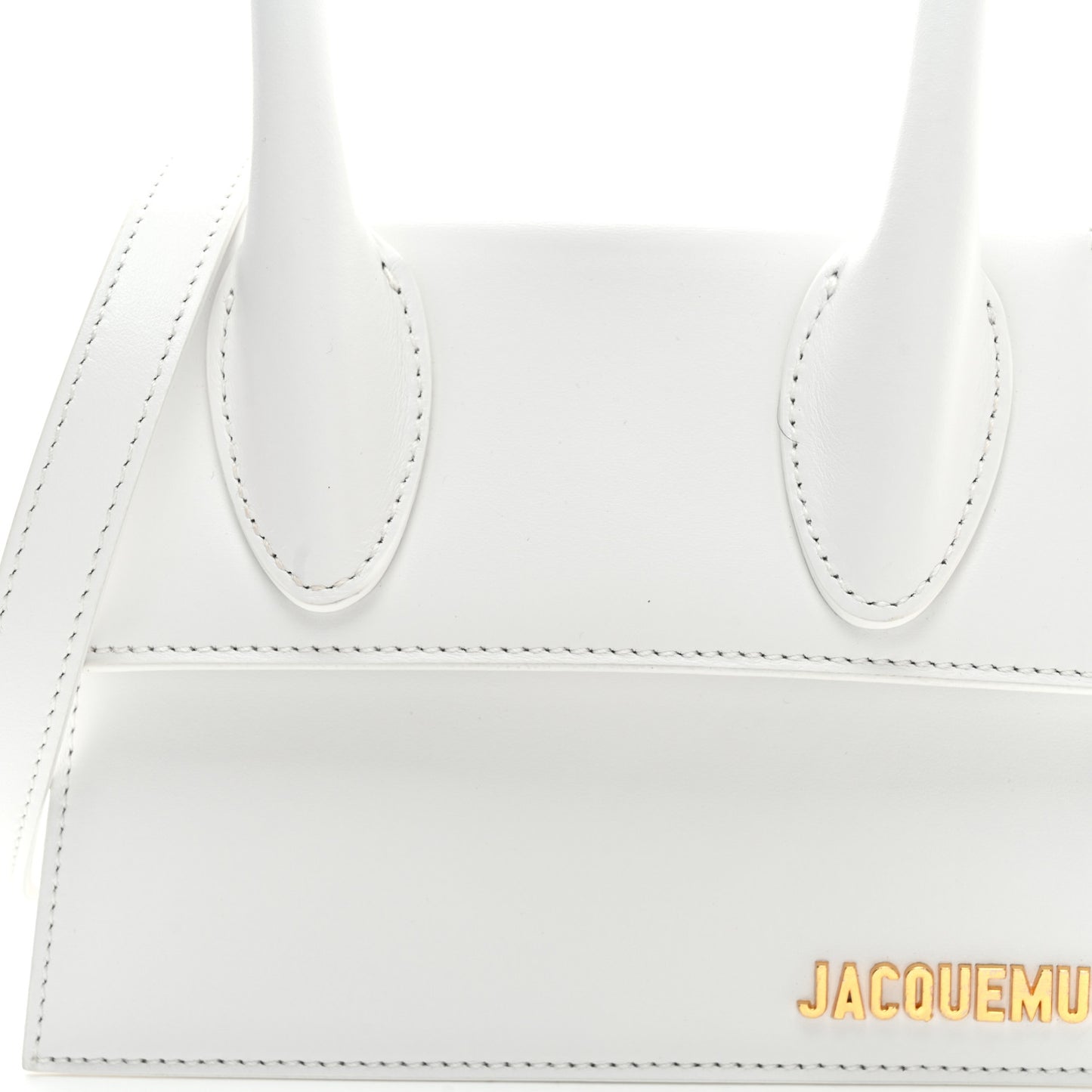 Smooth Calfskin Le Chiquito Noeud White