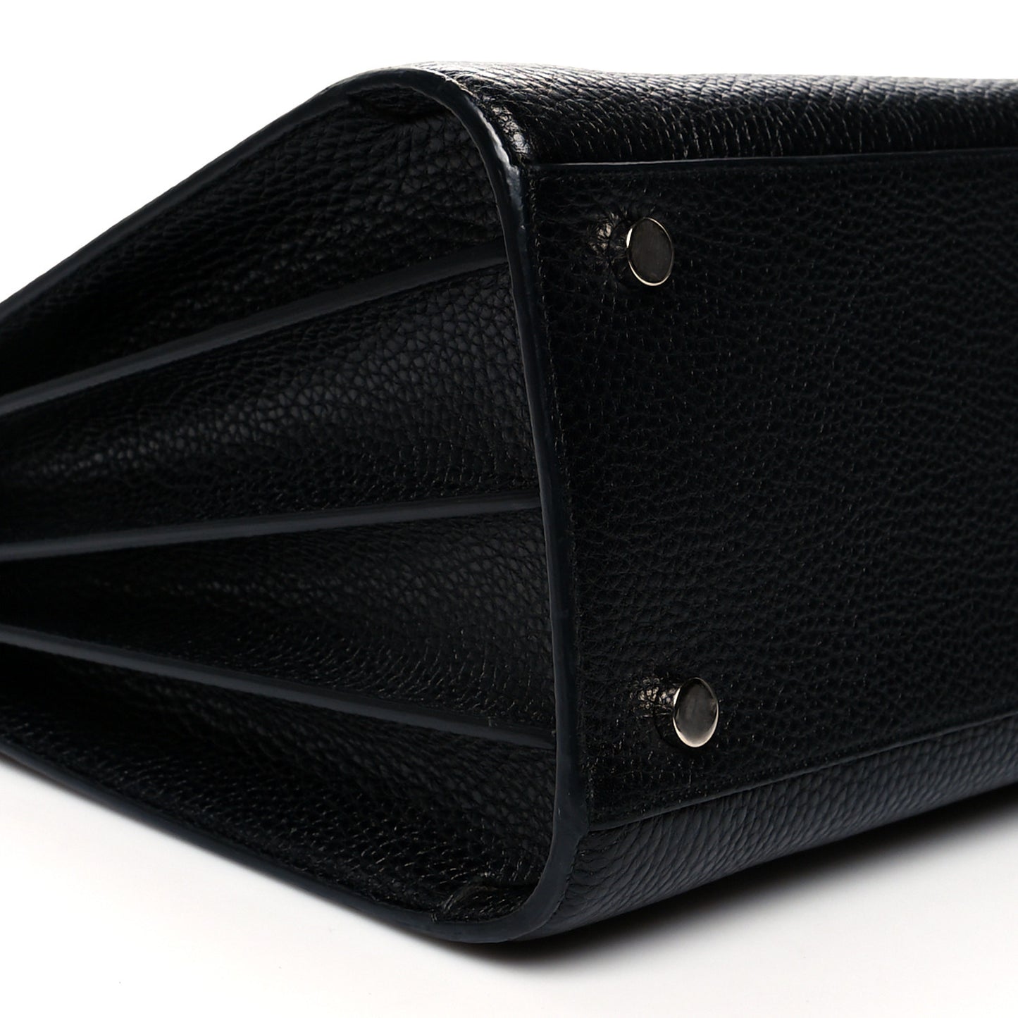Grained Calfskin Small Sac De Jour Black