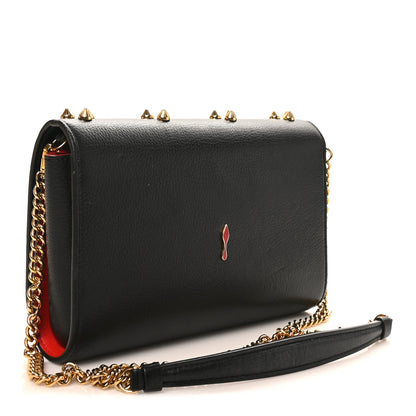 Christian Louboutin Calfskin Spikes Wallet On Chain Black 3 of 9
