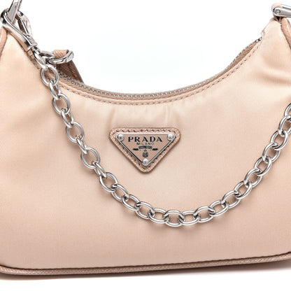 Prada Tessuto Nylon Saffiano Mini Re-Edition 2000 Shoulder Bag Cammeo 10 of 11