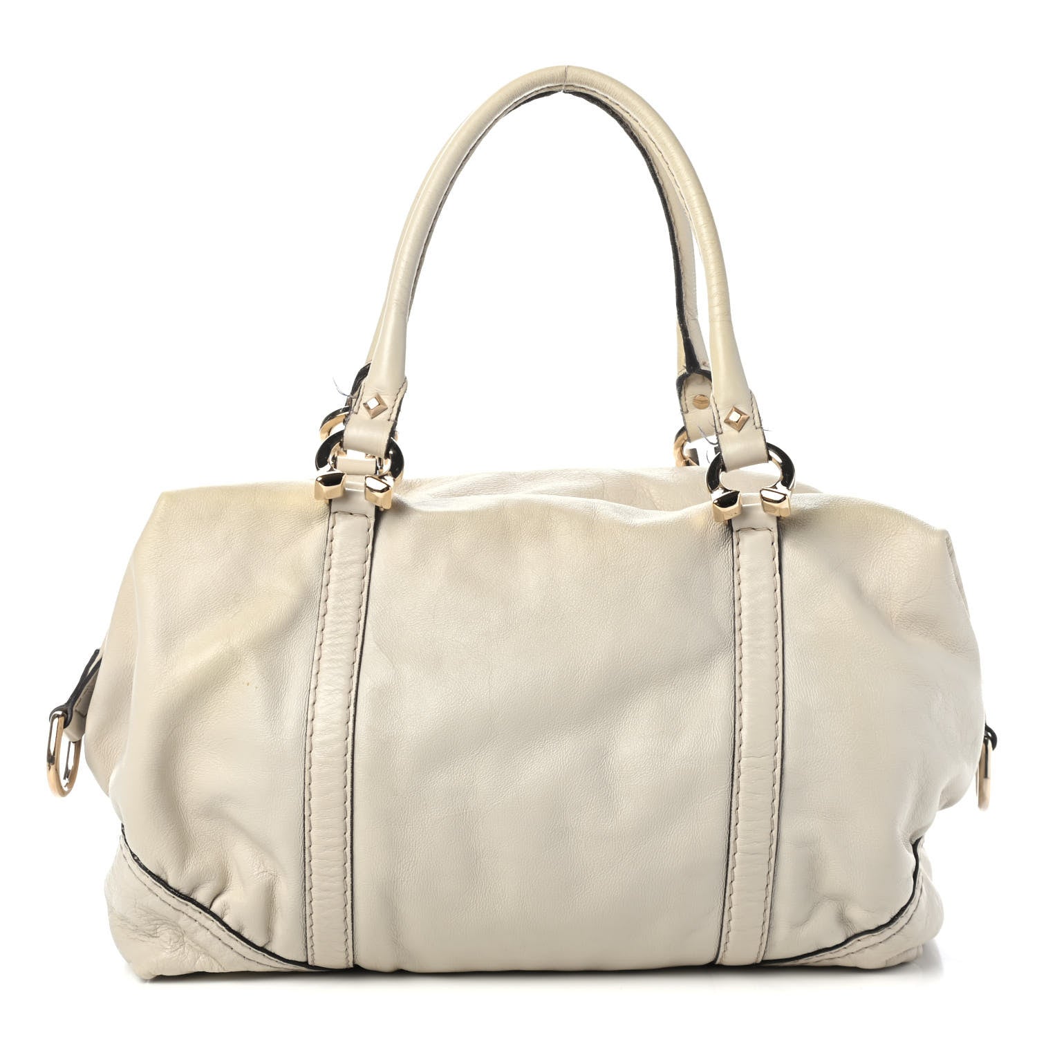 Gucci Calfskin Horsebit Medium Nail Boston White 1 of 4