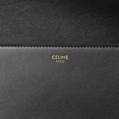 Celine Shiny Calfskin Medium Chain Maillon Triomphe Black 6 of 8
