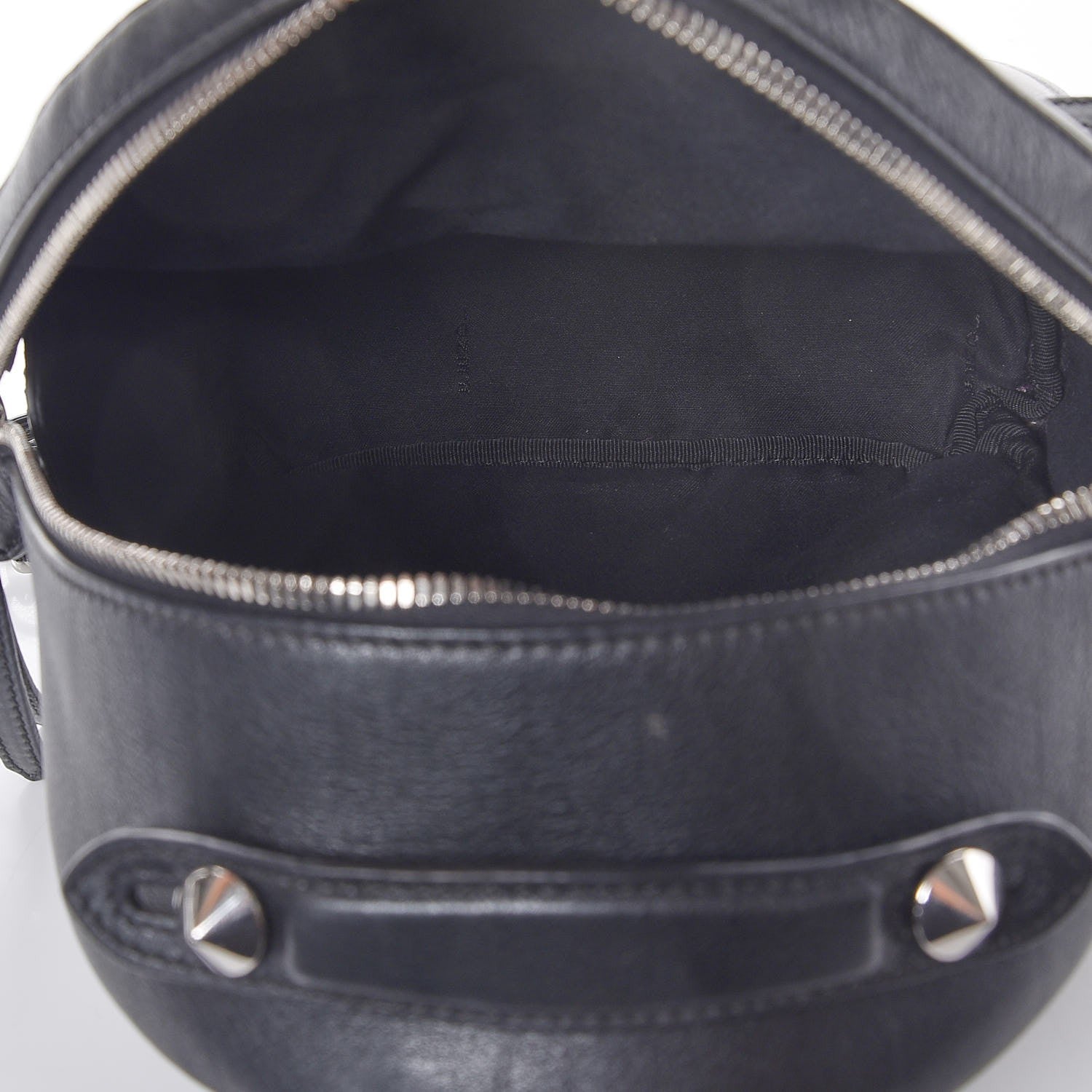 Fendi Vitello Dolce Crystal Flowerland Croc Tail Mini Backpack Black 5 of 7