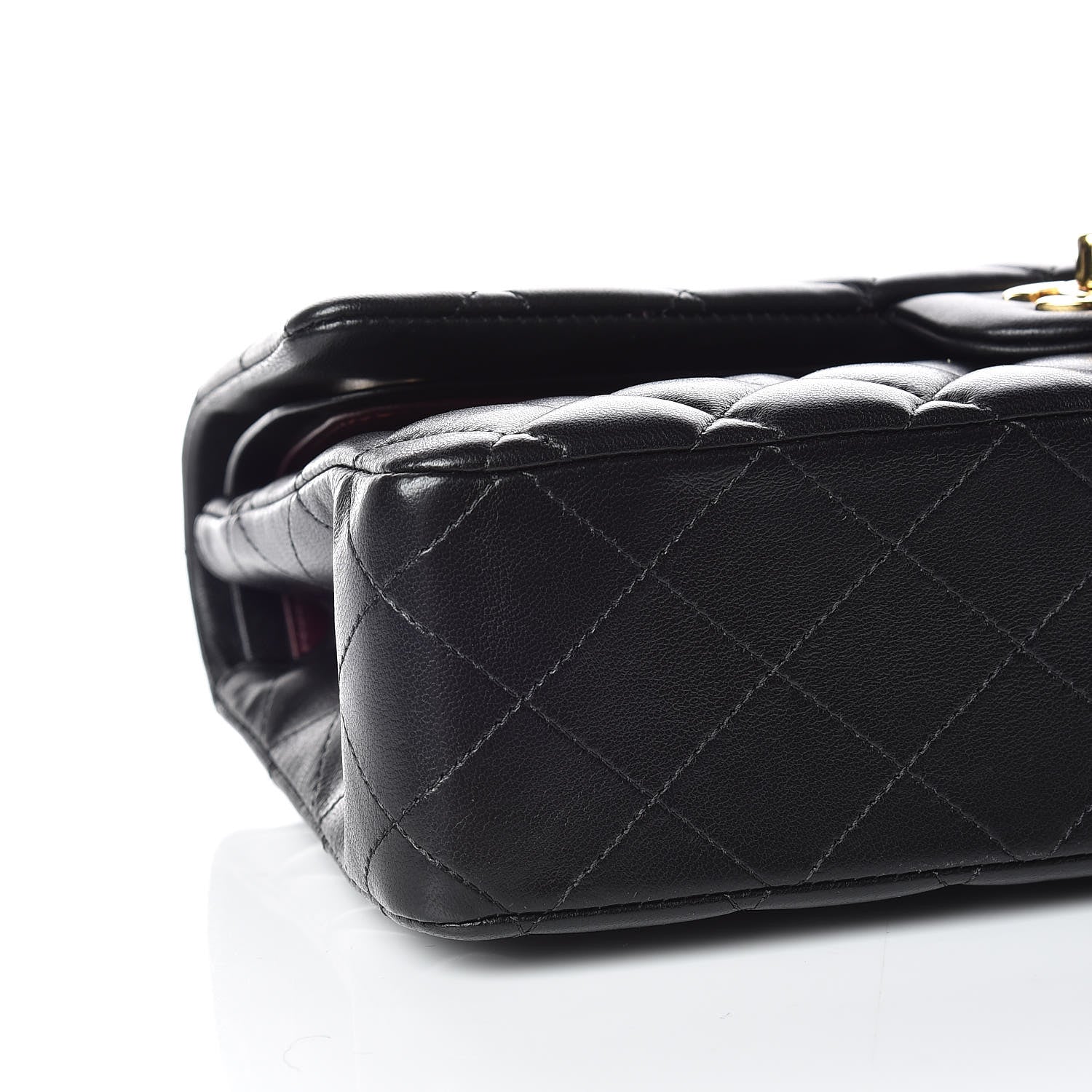 Chanel Lambskin Quilted Medium Double Flap Black 5 of 10