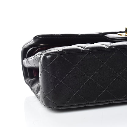 Chanel Lambskin Quilted Medium Double Flap Black 5 of 10