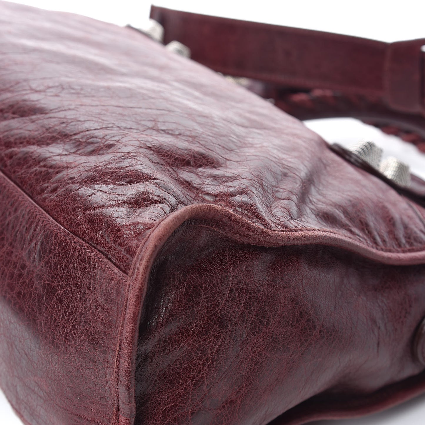 Agneau Giant 21 Silver Hardware City Dark Wine