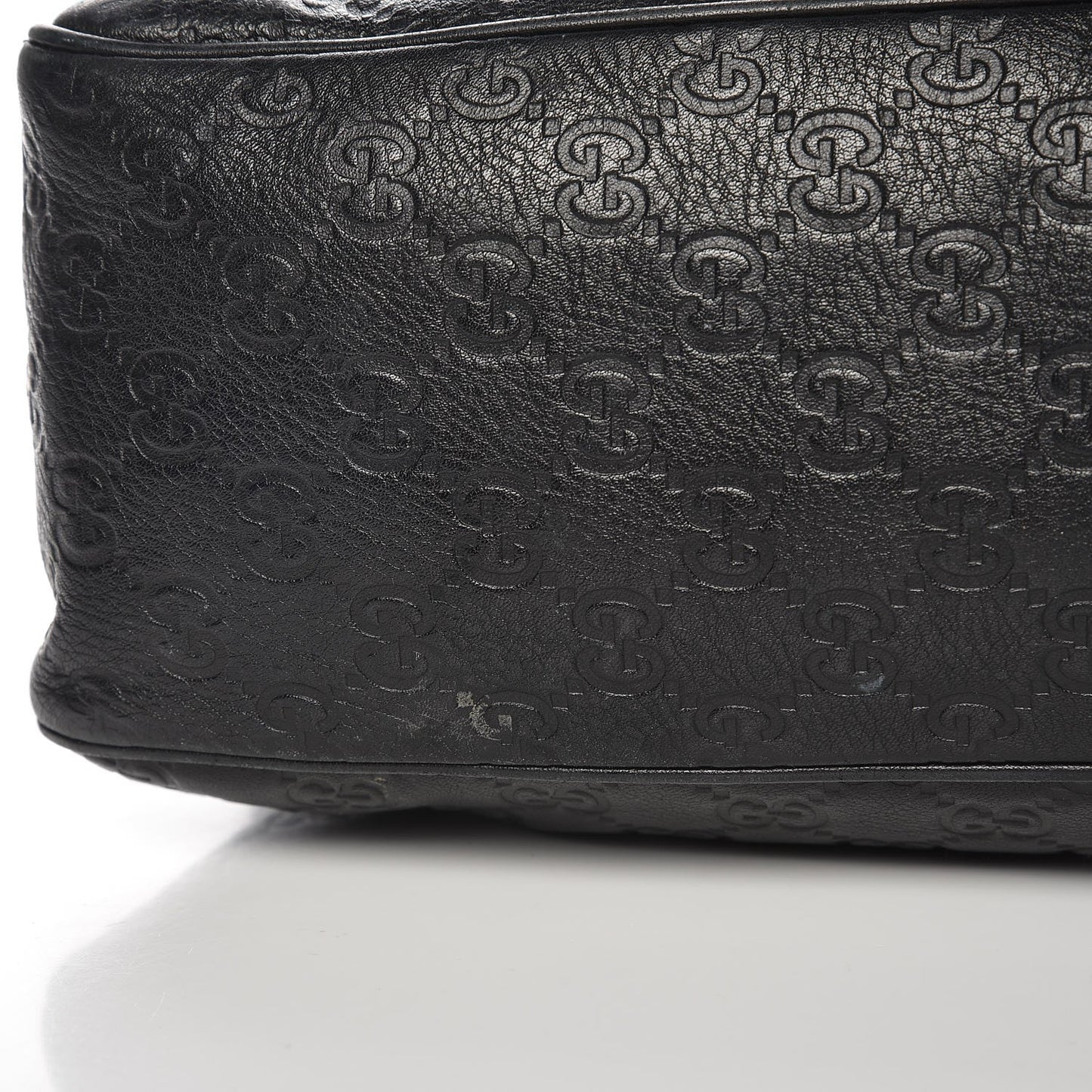 Guccissima Medium Flap Messenger Bag Black