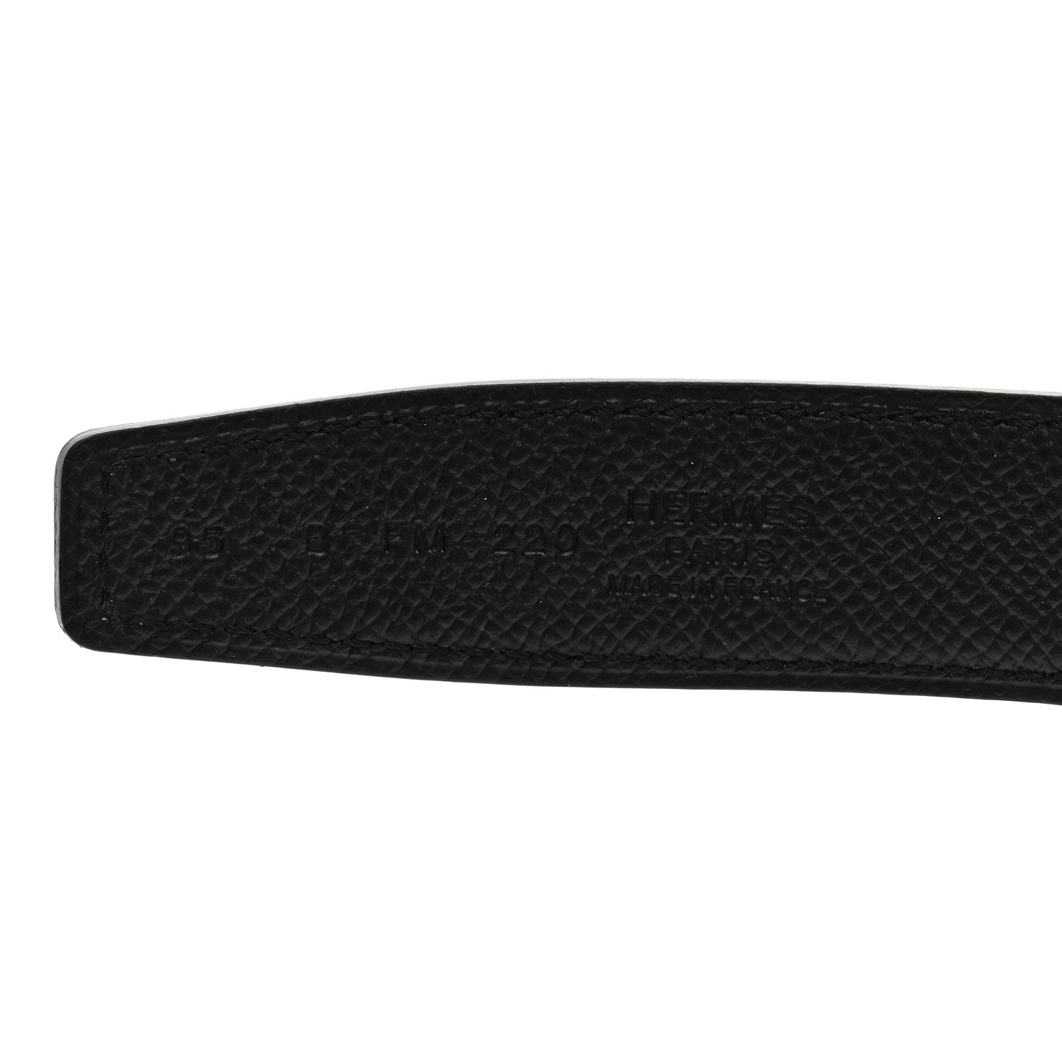 Hermes Swift Epsom 24mm H Belt Strap 95 38 Nata Black 4 of 4