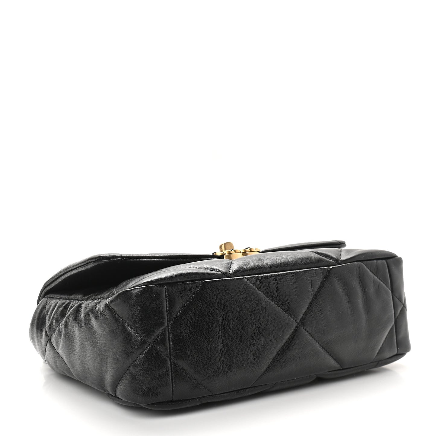 Lambskin Quilted Medium Chanel 19 Flap Black