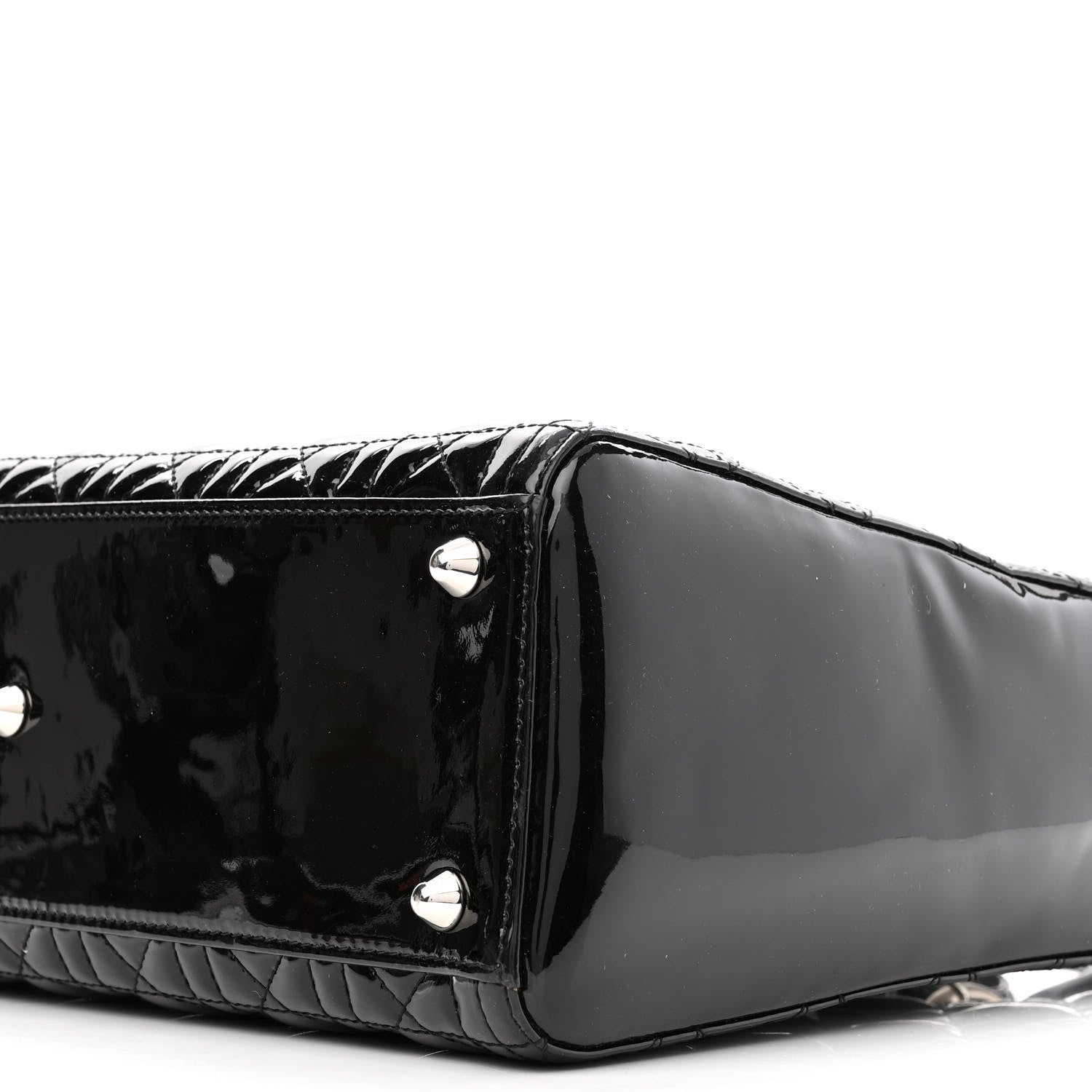 Christian Dior Patent Cannage Large Lady Dior Black 10 of 10