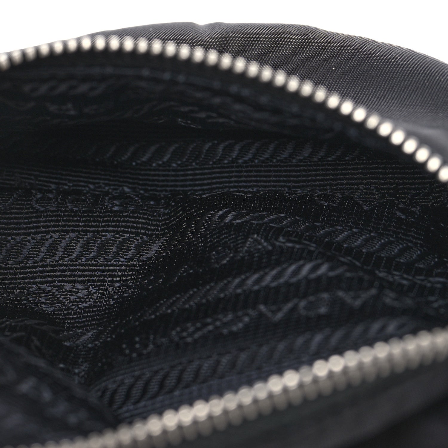 Prada Tessuto Nylon Wrist Pouch Black 4 of 5