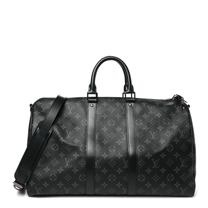 Louis Vuitton Monogram Eclipse Keepall Bandouliere 45 1 of 10