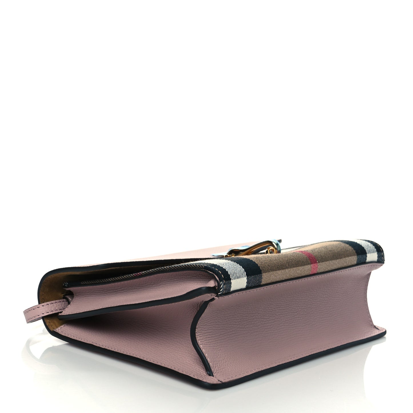 Derby Calfskin House Check Small Macken Crossbody Bag Pale Orchid