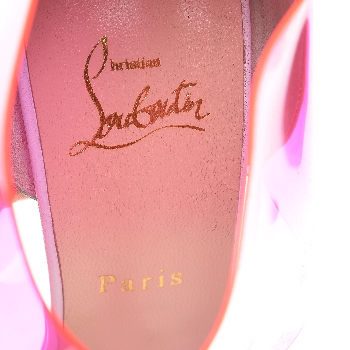 Suede PVC Dufoura 140 Platform Sandals 39.5 Rose Paris