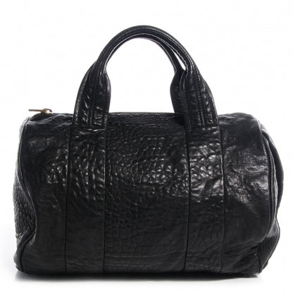 Alexander Wang Pebbled Leather Rocco Black Antique Brass Hardware 1 of 7