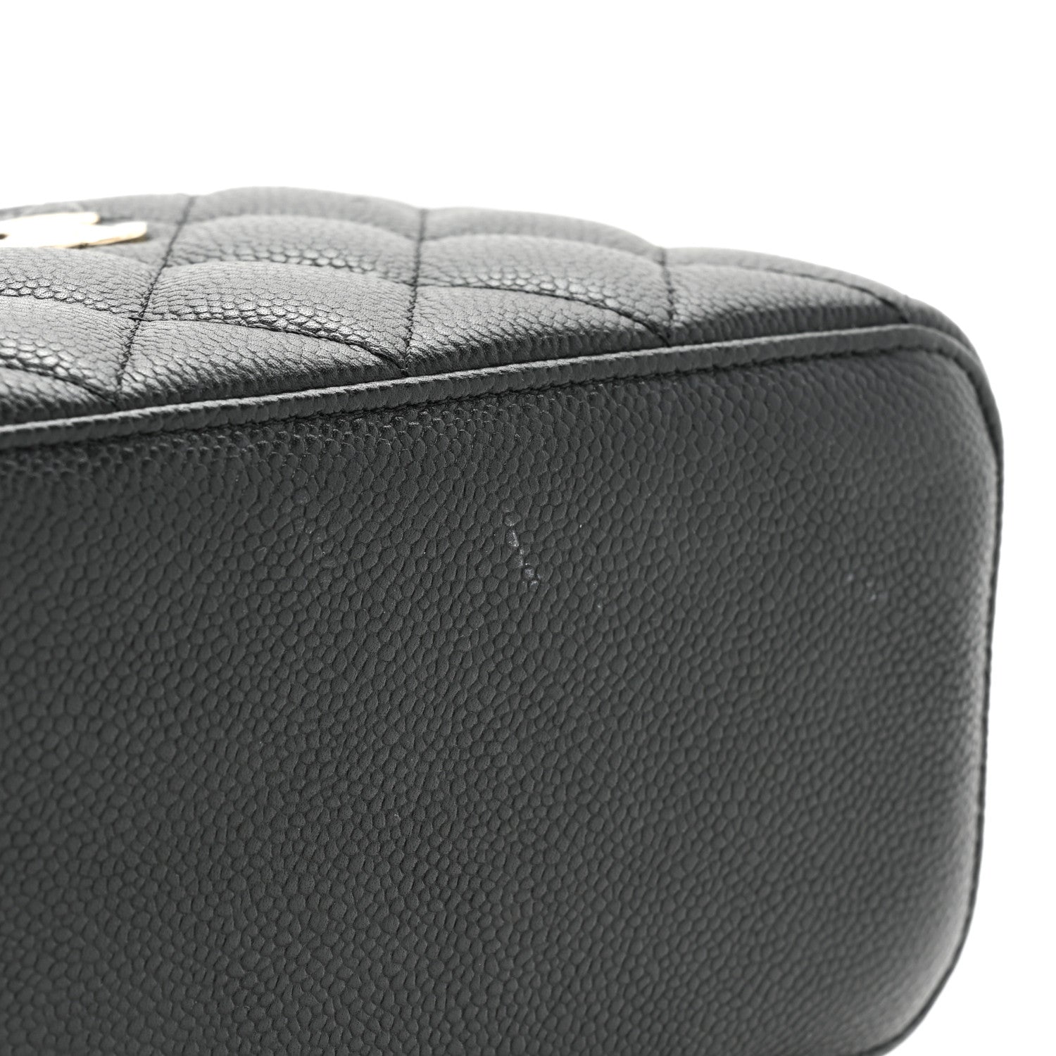 Chanel Caviar Quilted Small Vanity Case With Chain Black 10 of 11