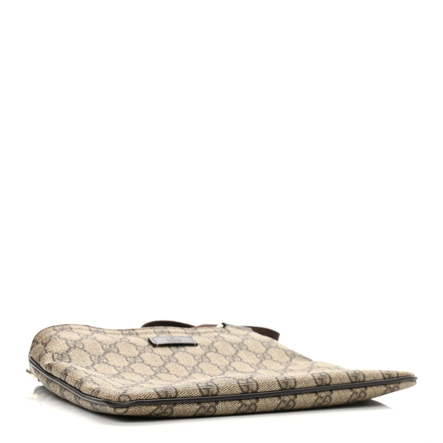 GG Supreme Monogram Small Flat Messenger Bag Dark Brown