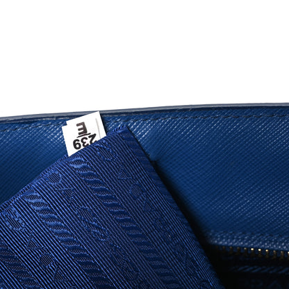 Prada Saffiano Lux Medium Galleria Double Zip Tote Blue 7 of 11