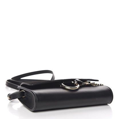 Chloe Suede Calfskin Mini Faye Shoulder Bag Black 4 of 10