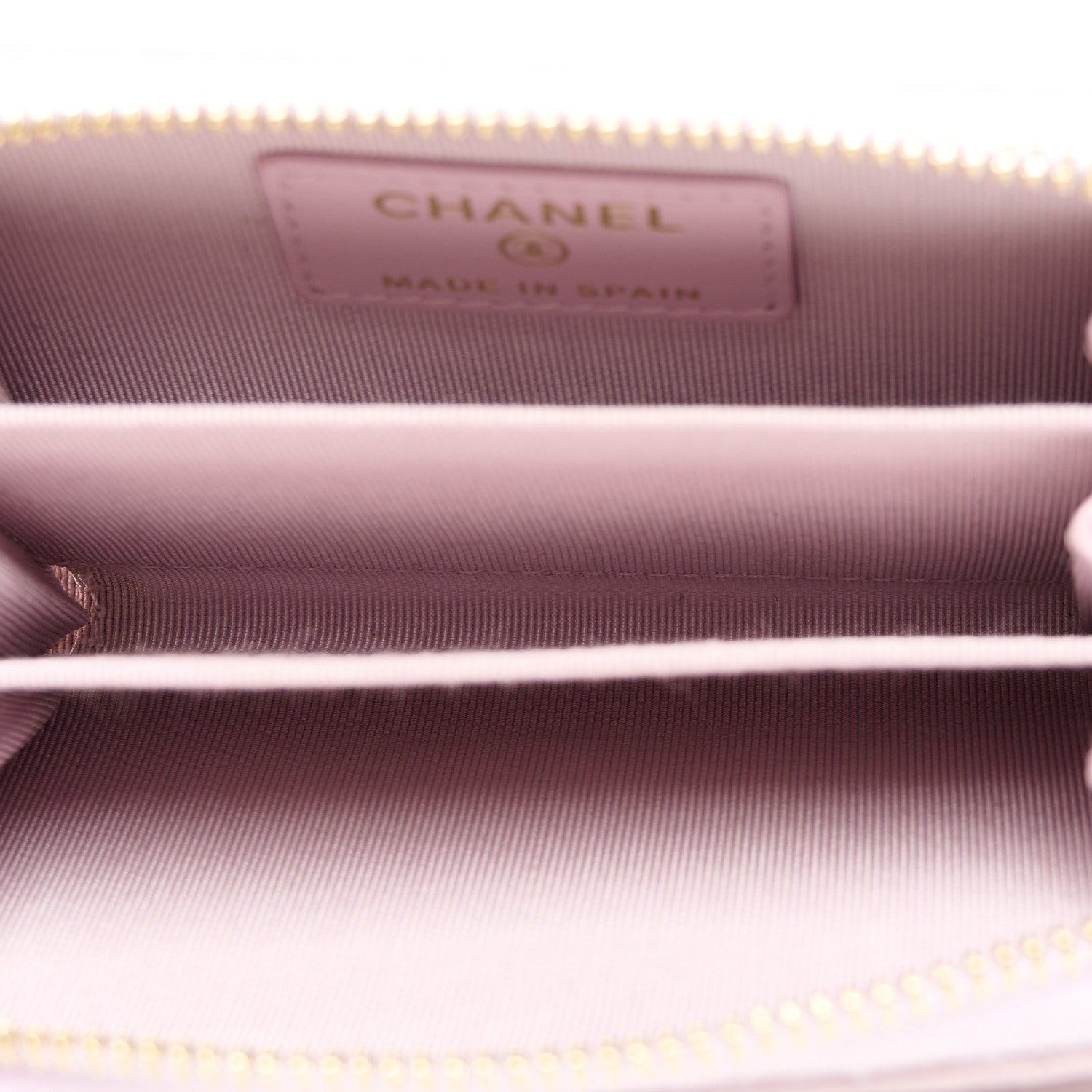Chanel Caviar Quilted Zip Coin Purse Light Pink 5 of 8