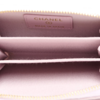 Chanel Caviar Quilted Zip Coin Purse Light Pink 5 of 8