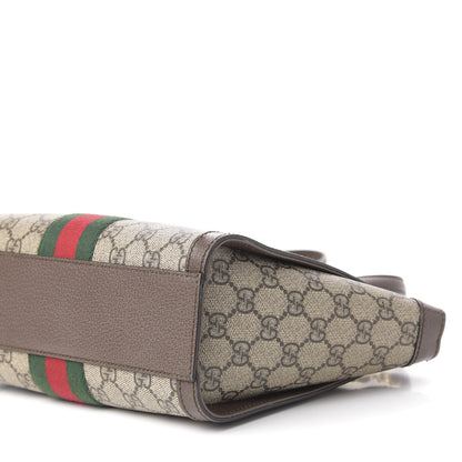 Gucci GG Supreme Monogram Small Ophidia Tote Bag Brown 13 of 14