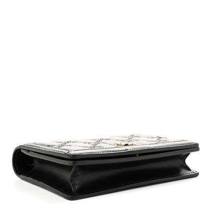 Gucci Calfskin GG Matelasse Chain Wallet Black 4 of 9
