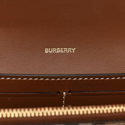 Burberry Vintage Check Grain Calfskin Halton Wallet Tan 6 of 8