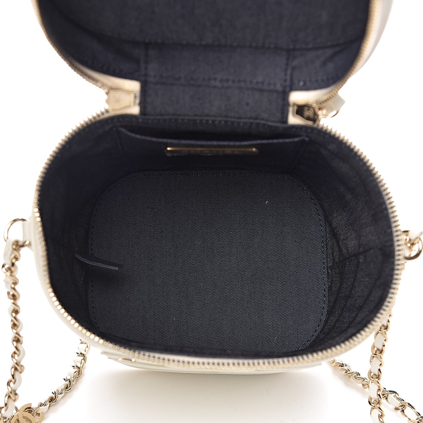 Lambskin Timeless Vanity Cosmetic Case White