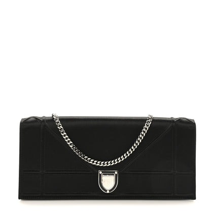 Christian Dior Satin Diorama Pochette Black 1 of 8