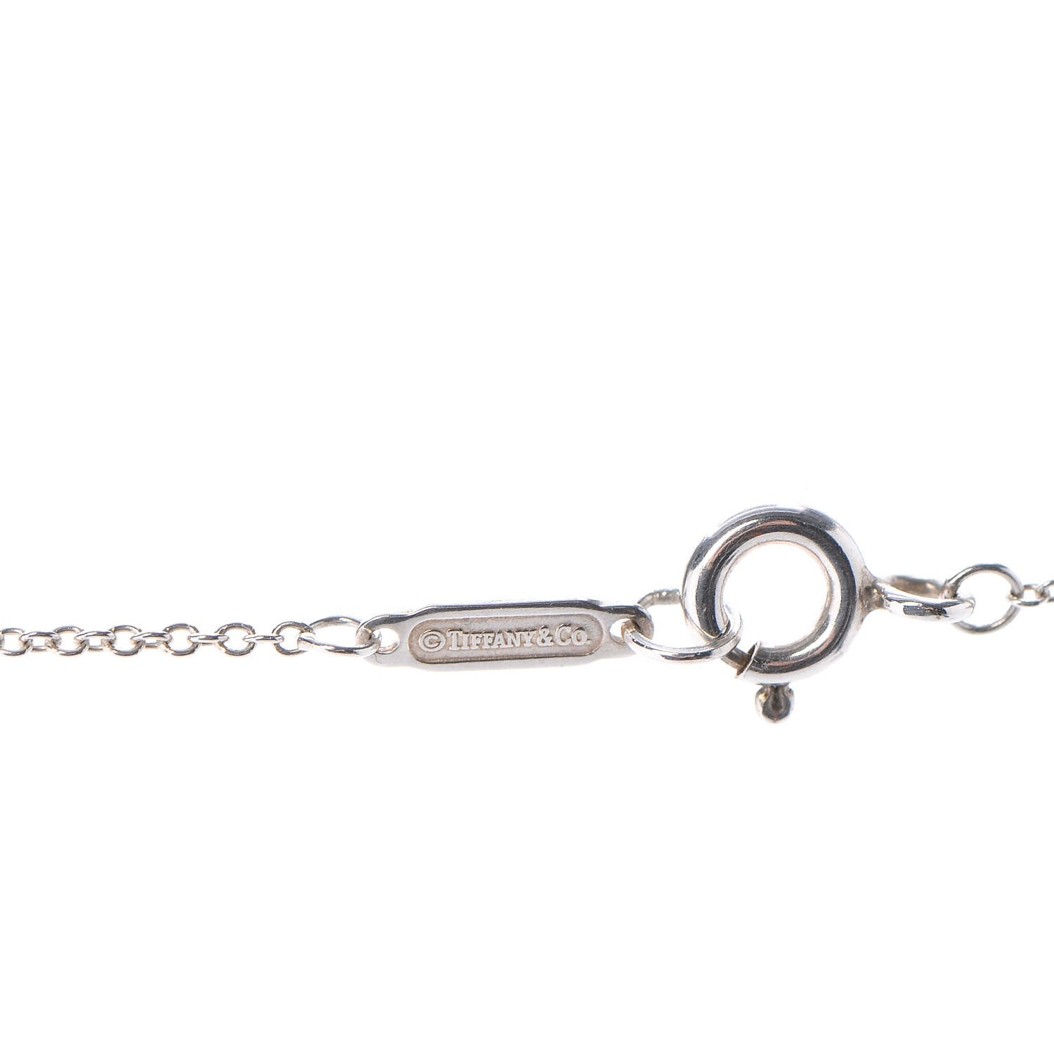 Tiffany Sterling Silver 1837 Interlocking Circles Pendant Necklace 8 of 9