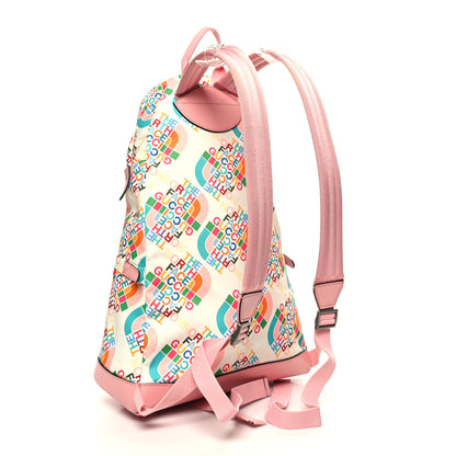 Gucci X THE NORTH FACE Econyl Nylon Medium Backpack Ivory Turquoise Wild Rose 3 of 11