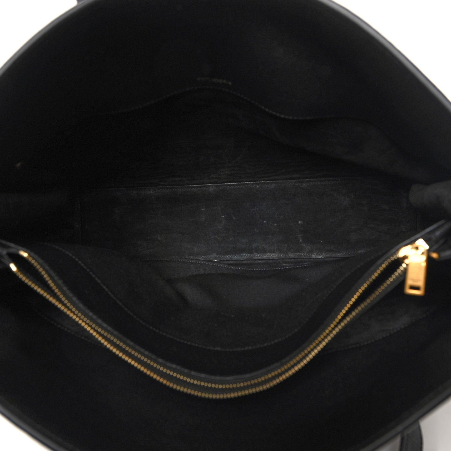 Grained Calfskin Large Thin Sac De Jour Black