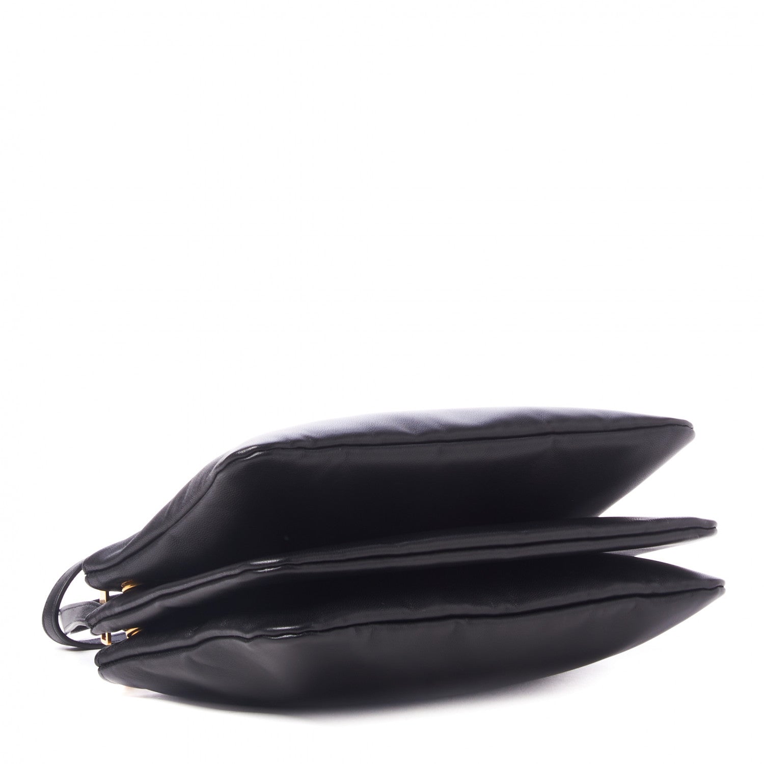 Celine Lambskin Small Trio Crossbody Bag Black 4 of 11