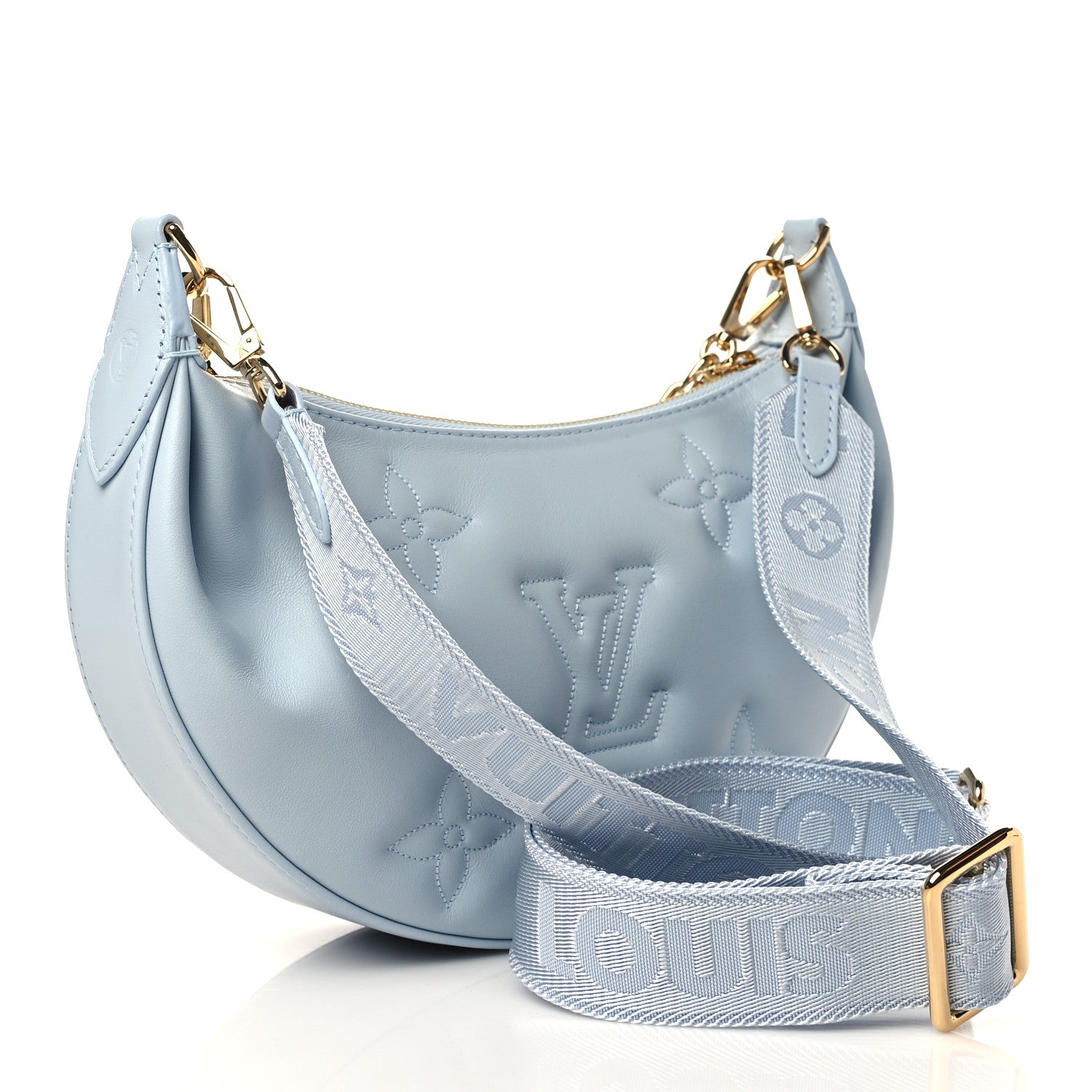 Louis Vuitton Calfskin Bubblegram Over The Moon Ice Blue 3 of 8