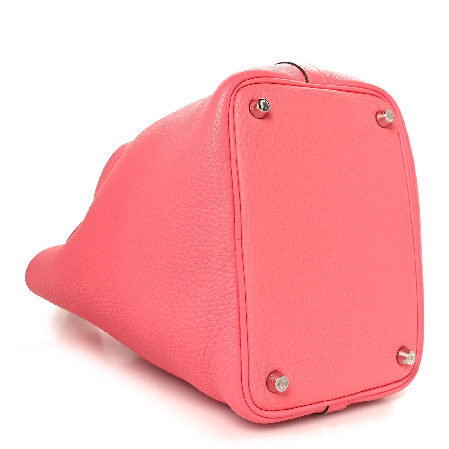 Taurillon Clemence Swift  Eclat Picotin Lock 18 PM  Rose Azalee Terre Battue