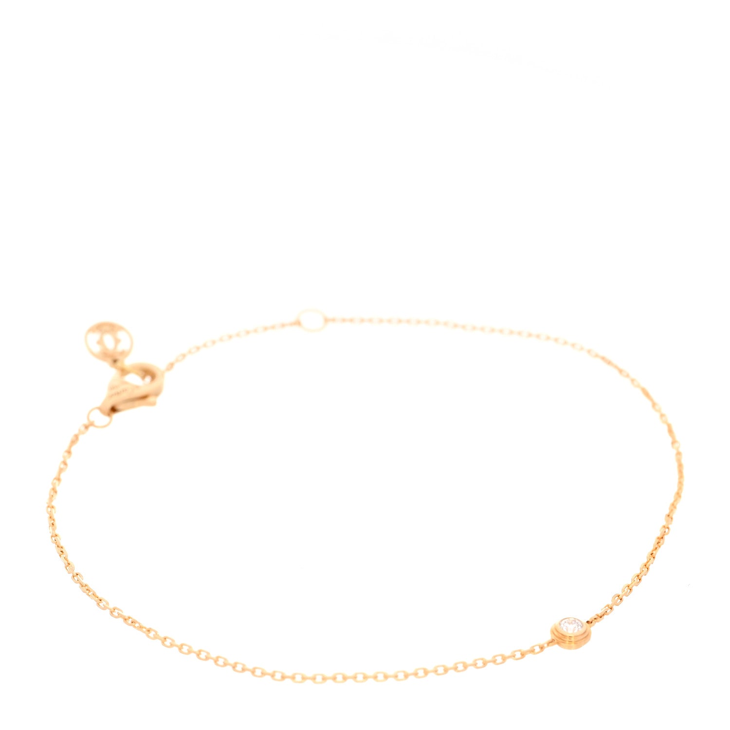 Cartier 18K Yellow Gold Diamond XS D'Amour Bracelet 1 of 6
