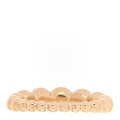 Van Cleef & Arpels 18K Rose Gold Perlee Pearls of Gold Variation Ring 50 5.25 3 of 5
